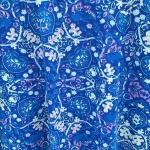 XXS LuLaRoe Maxi Skirt mostly blue floral print